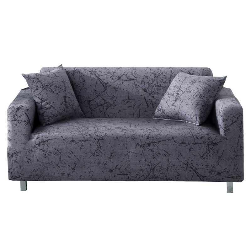 HOOBUY Printed Sofa Cover Stretch Couch Covers Sofa Slipcovers for 4 Cushion Couch with Two Free Pillow Case 09#(4 Seater/Large 3 Seater) - Image 1